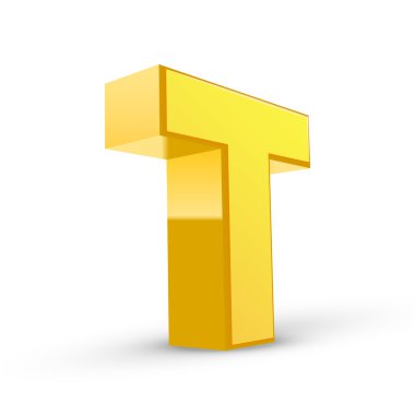 3D sarı mektup T