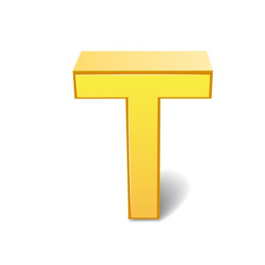 3D sarı mektup T