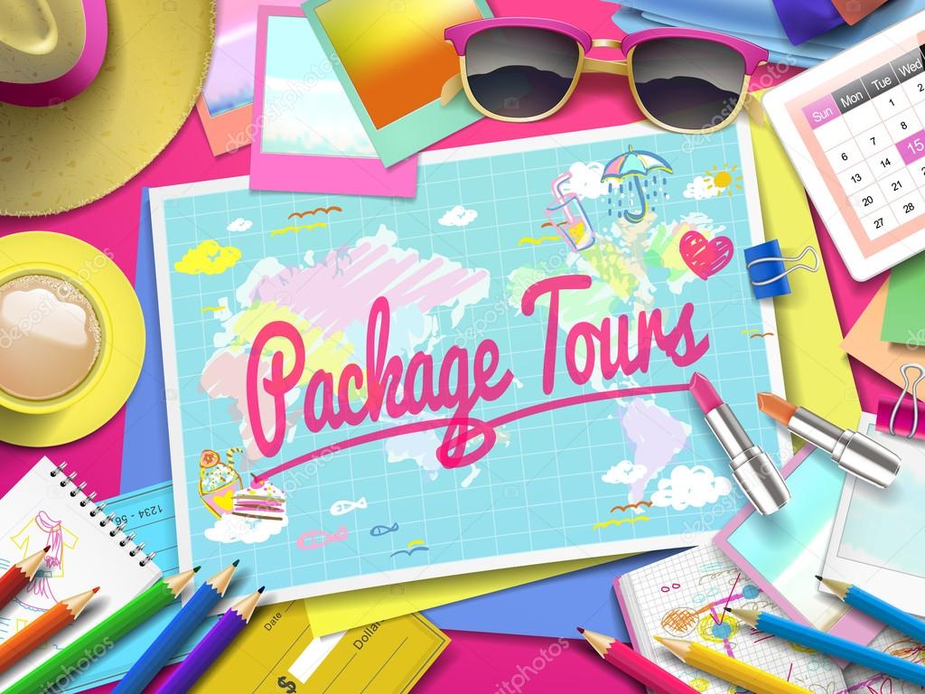 Package Tours on map