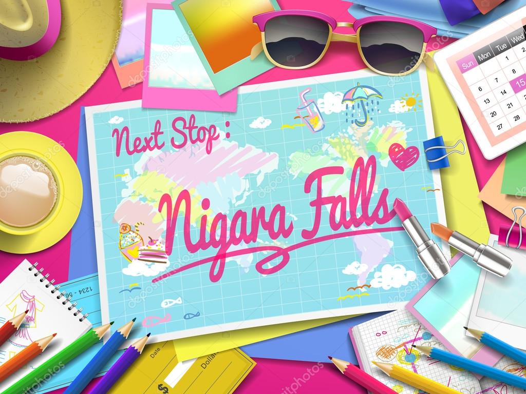 Nigara Falls on map