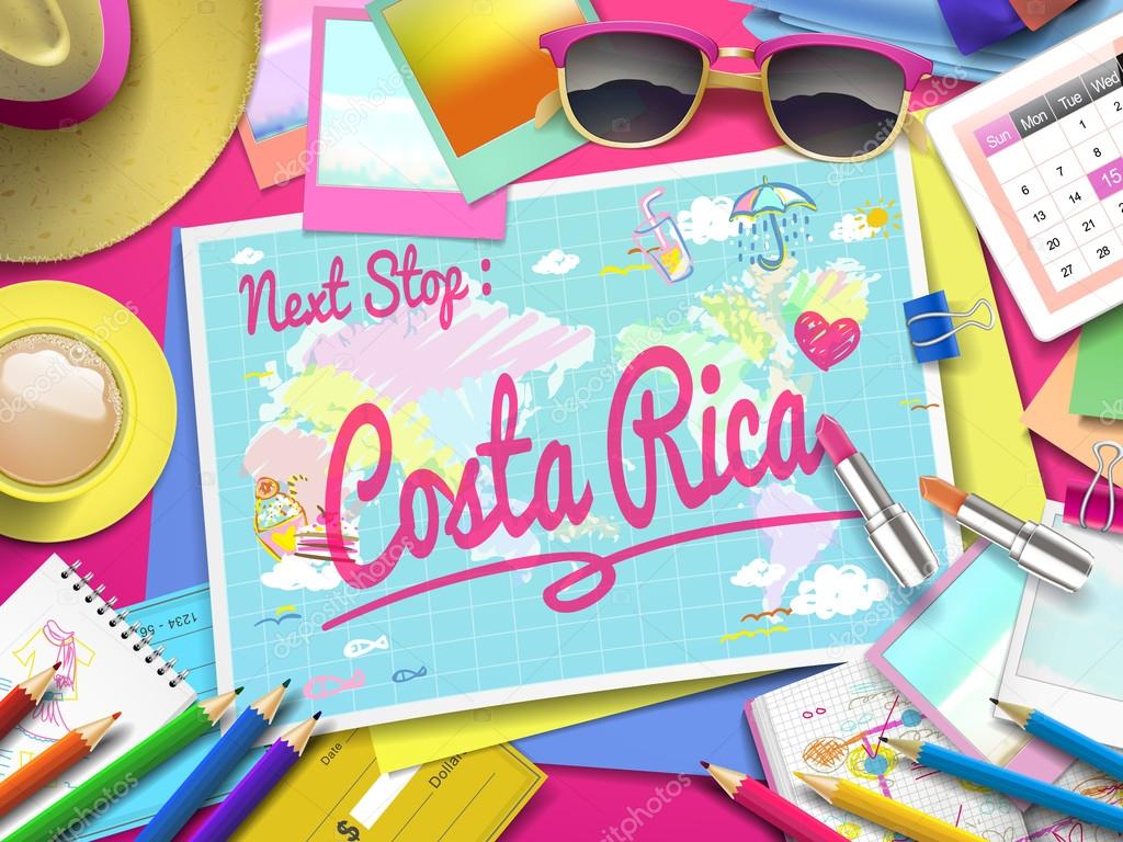 Costa Rica on map