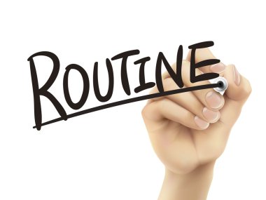 elle yazılmış rutin