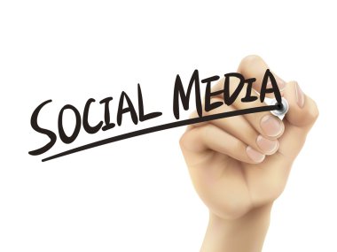 sosyal medya elle yazılmış