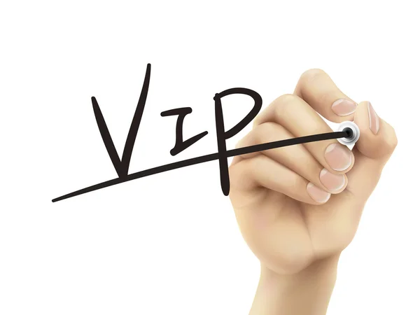 VIP scris de mână — Vector de stoc