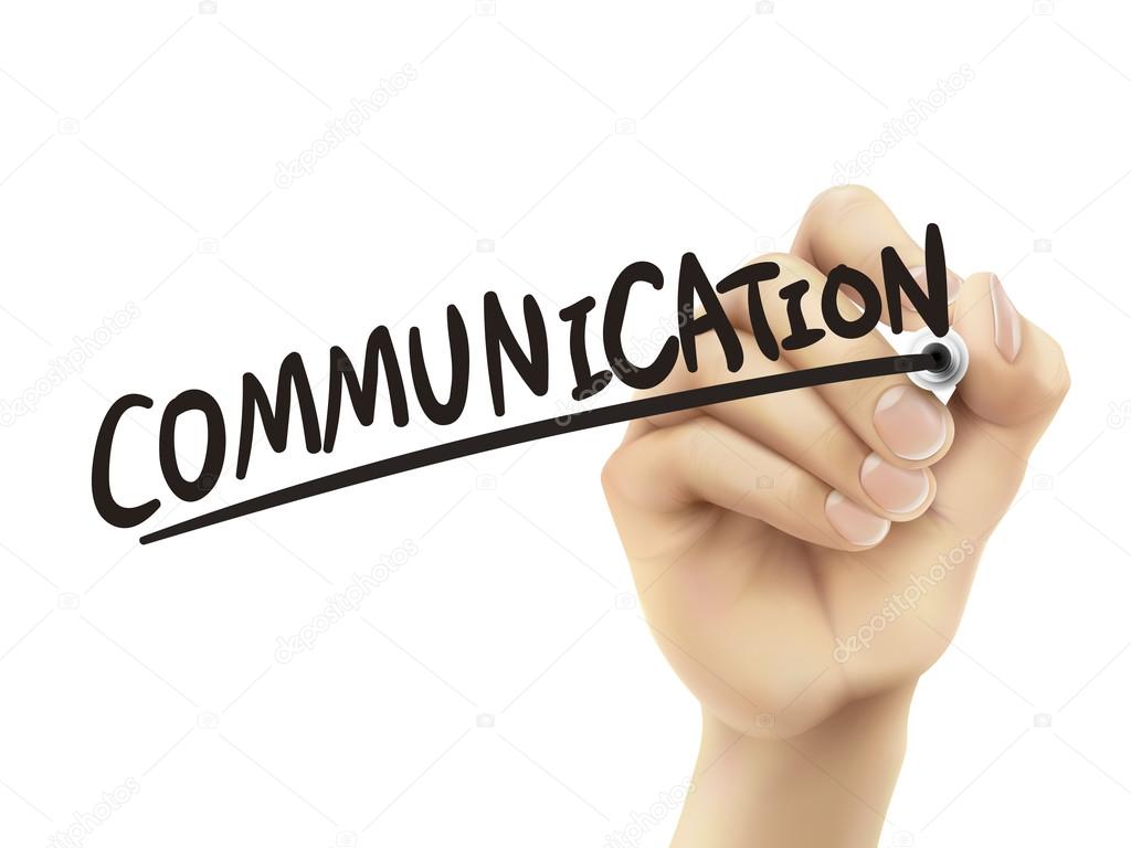 Communication written by hand