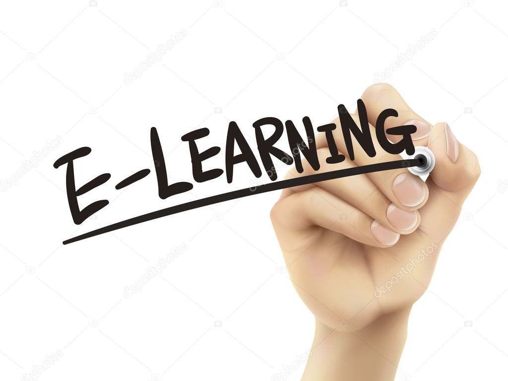 E-learning written by hand