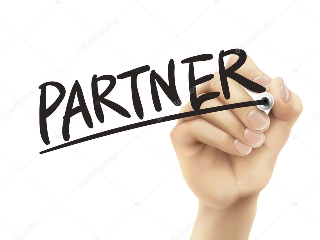 Partner written by hand