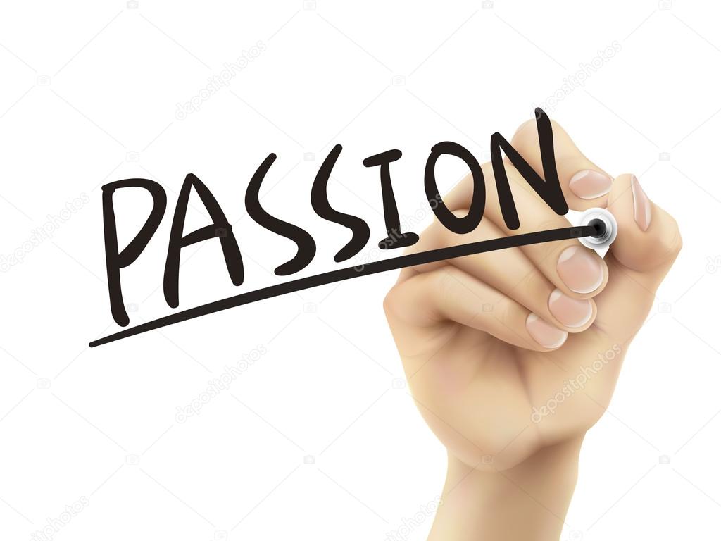 Passion written by hand