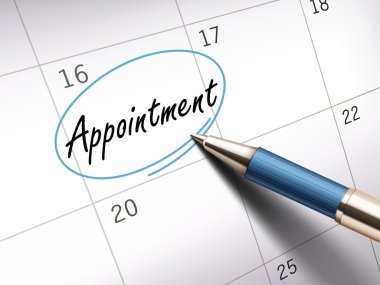 appointment word marked clipart