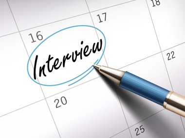 interview word marked  clipart