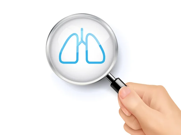 Lung icon sign — Stock Vector