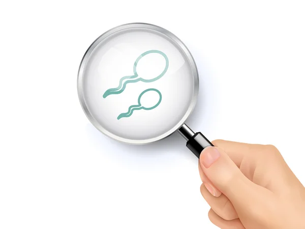 Sperma pictogram teken — Stockvector