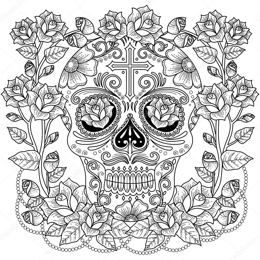 Fantastic adult coloring page