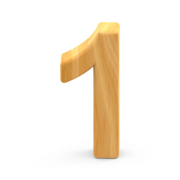 Wooden grain number 1 — Stock Photo, Image