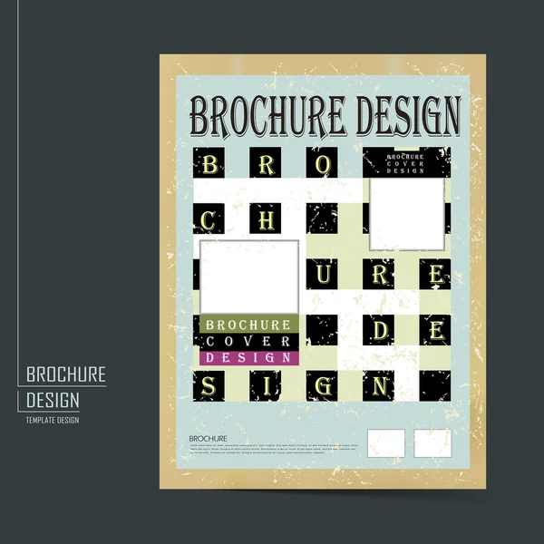 Шаблон листовки в стиле ретро для деловой рекламы — стоковый вектор