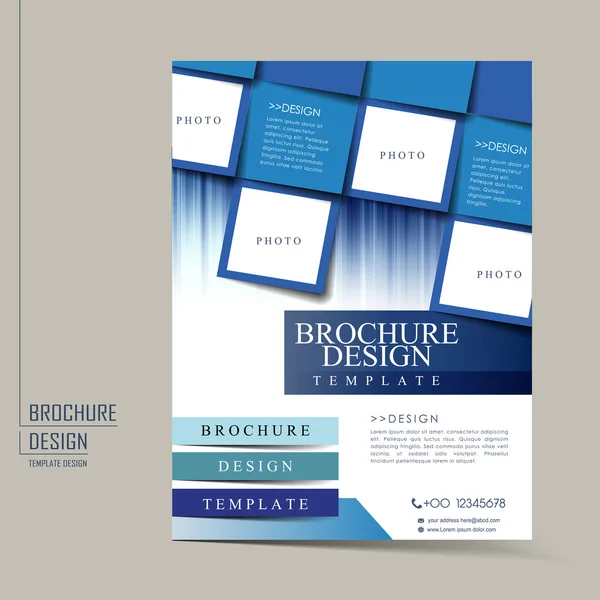 Modern geometrik tarzı flyer şablonu 