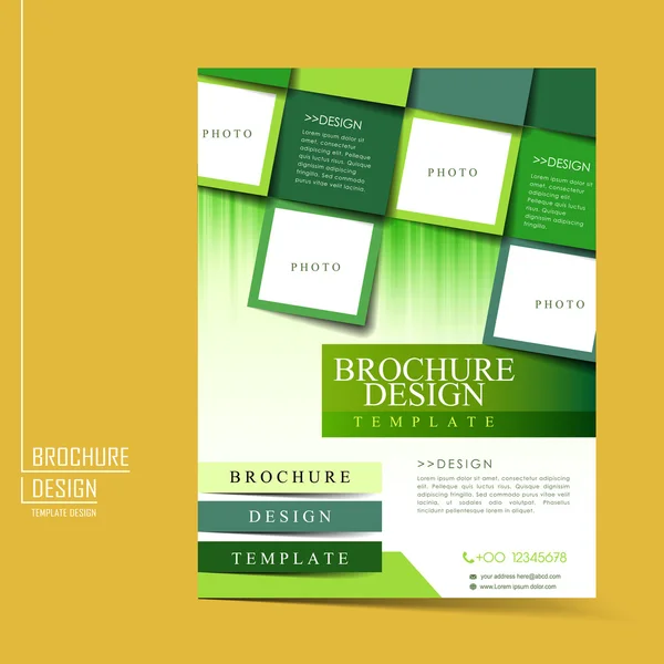 Moderne geometrische stijlsjabloon folder — Stockvector