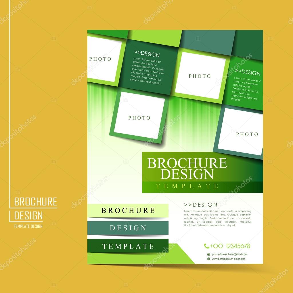 modern geometric style flyer template 