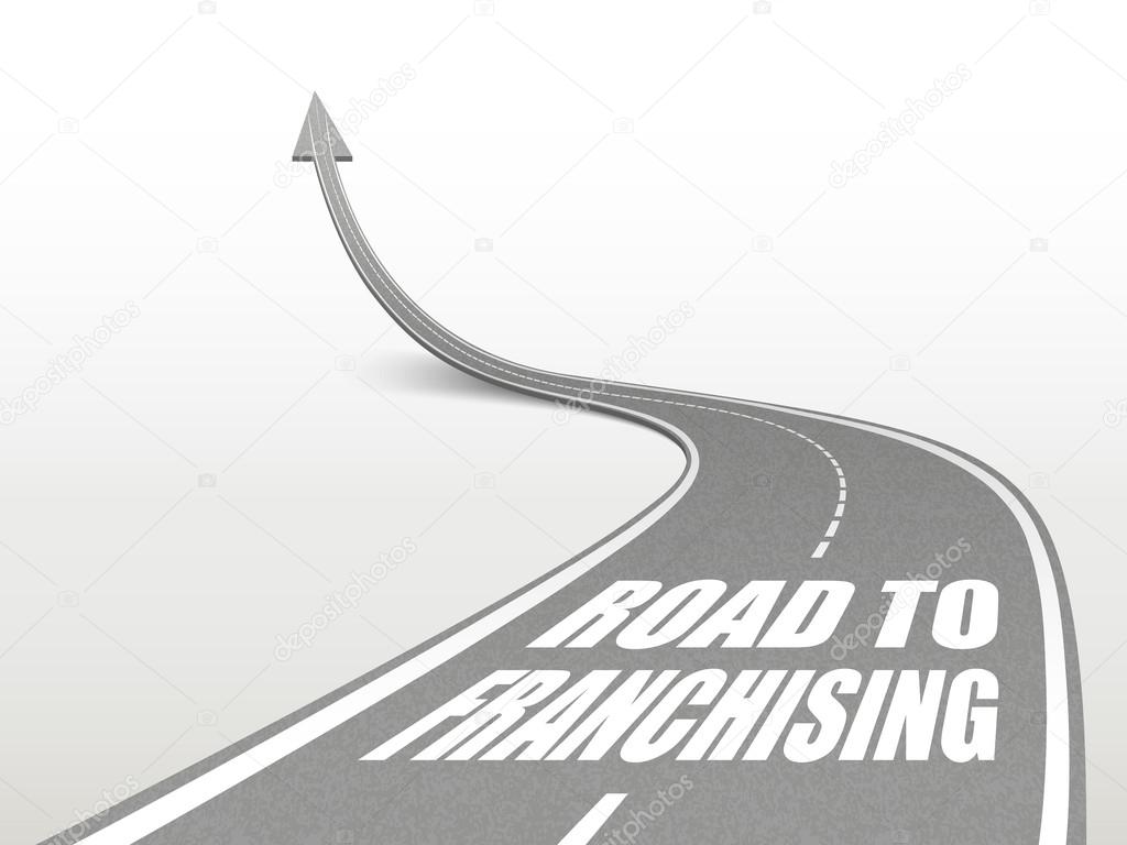 road to franchising words on highway road 