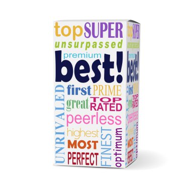 best word on product box clipart