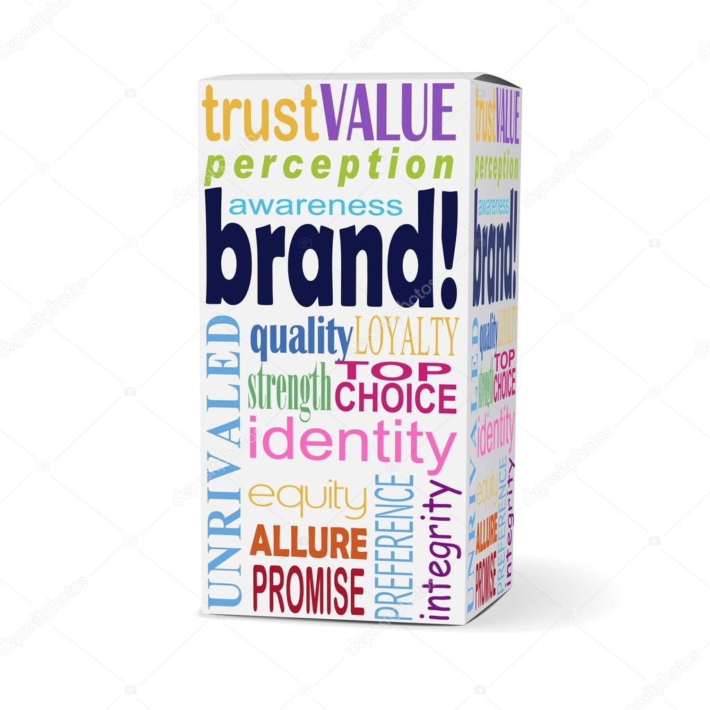 brand word on product box 
