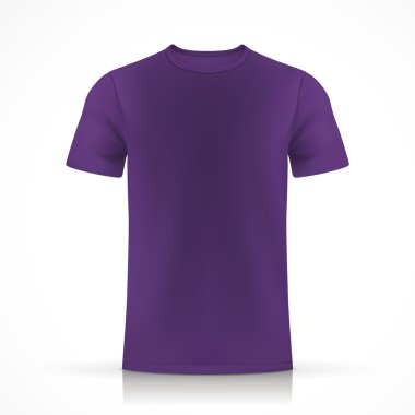 Mor t-shirt şablonu