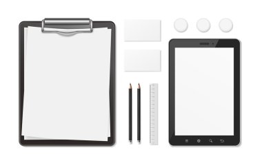 boş kurumsal kimlik kırtasiye seti 