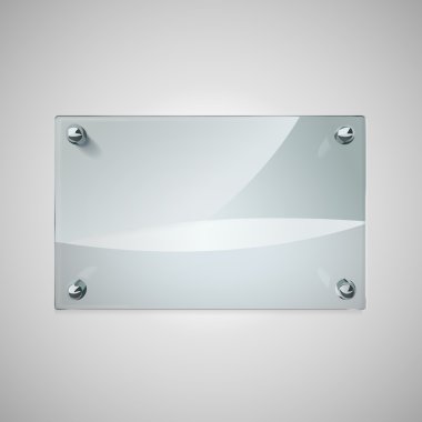 metal perçin ile boş cam çerçeve 