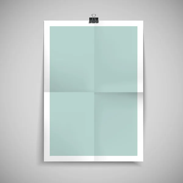 Modelo de brochura em branco em papel — Vetor de Stock
