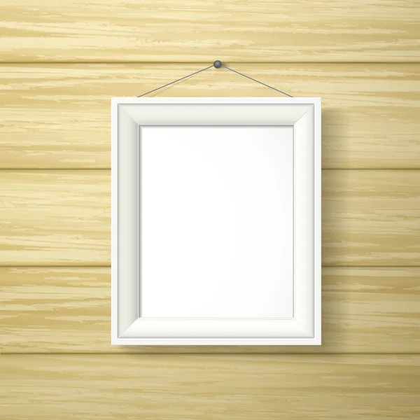 Blank white photo frame — Stock Vector