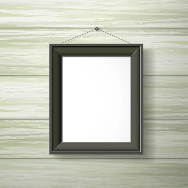 Blank black photo frame — Stock Vector