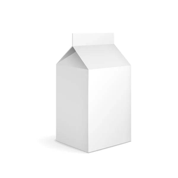 Blank milk carton package — Stock Vector