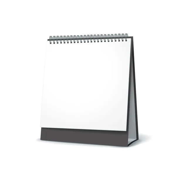 Standing blank calendar — Stock Vector
