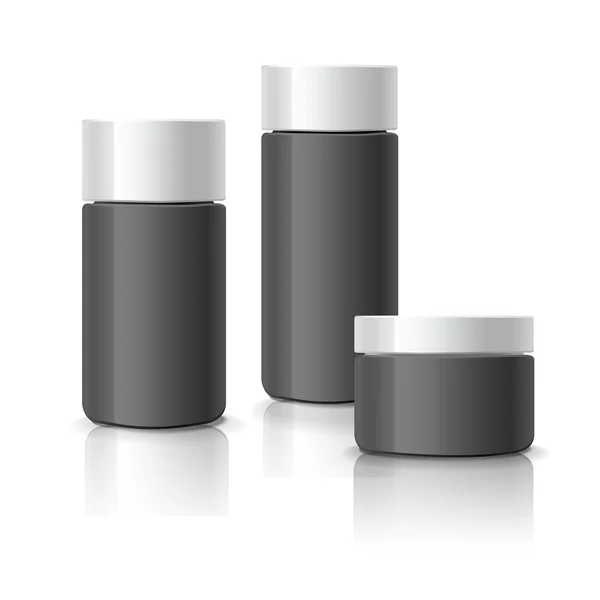 Lege cosmetische containers set — Stockvector