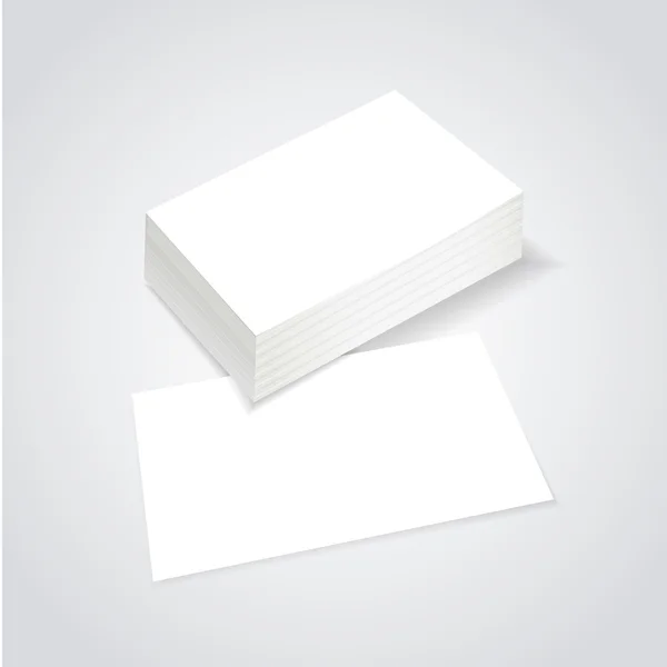 Stack of blank business card — Stock Vector