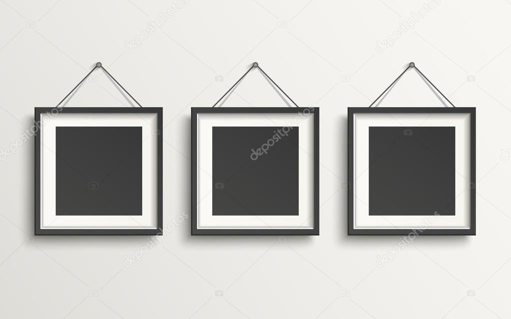 blank picture frame template set 