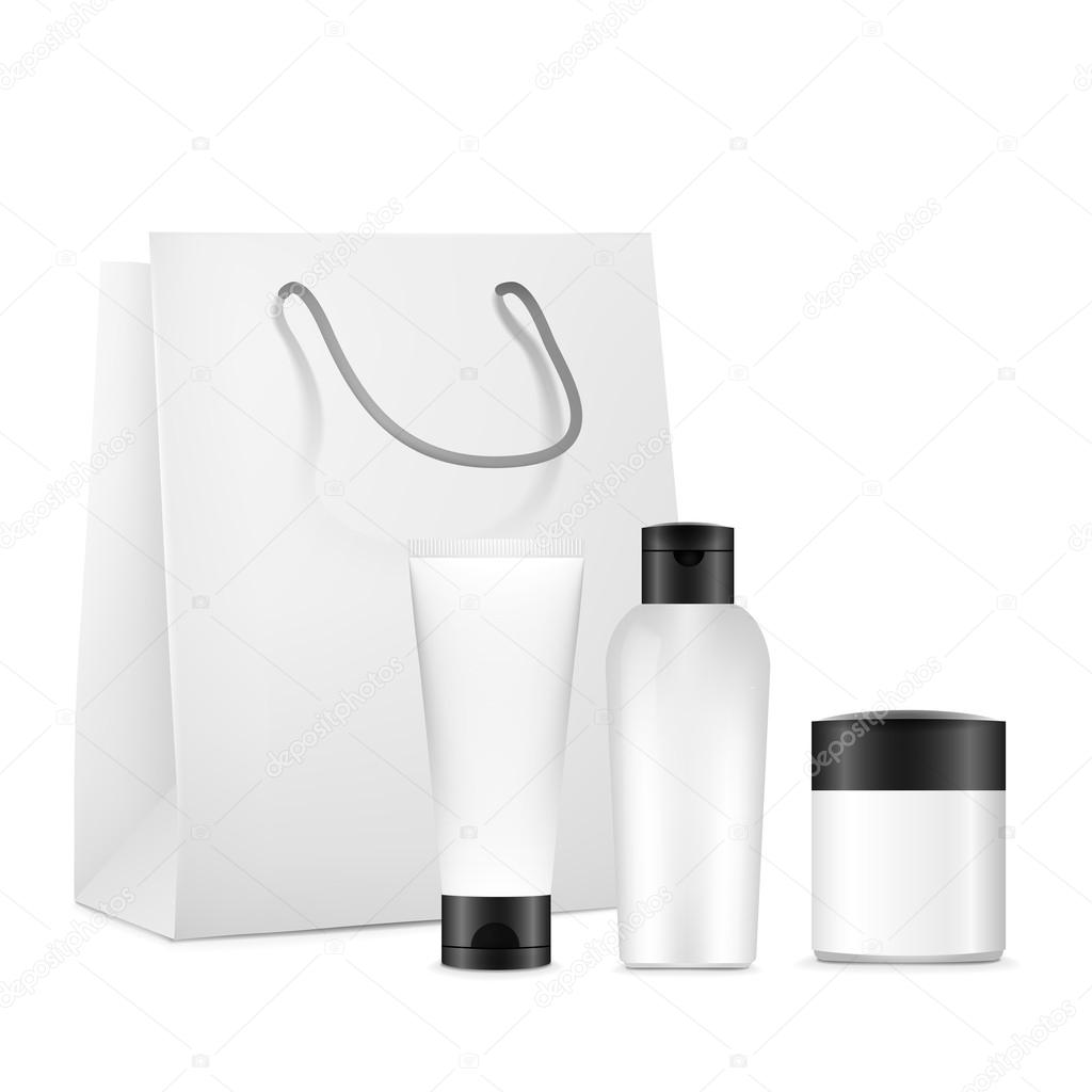 blank cosmetics package set