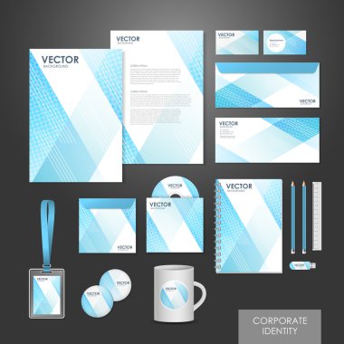 modern tasarım kurumsal kimlik seti