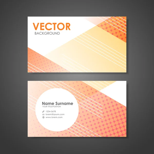 Modern design business card template — Stock Vector