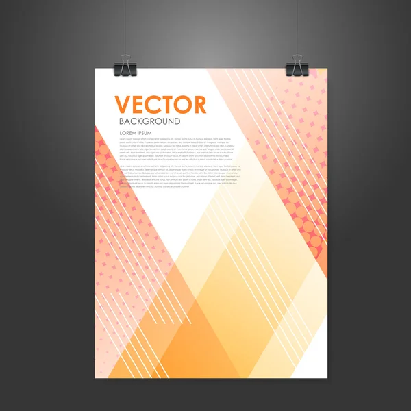 Modern design poster template — Stock Vector