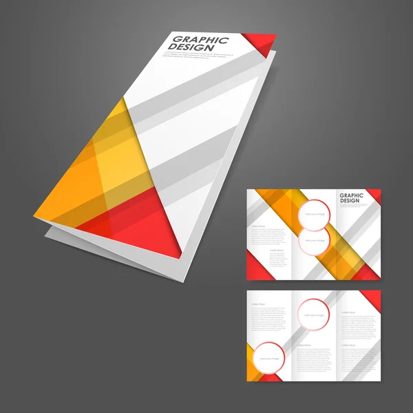 Modèle de brochure commerciale créative — Image vectorielle