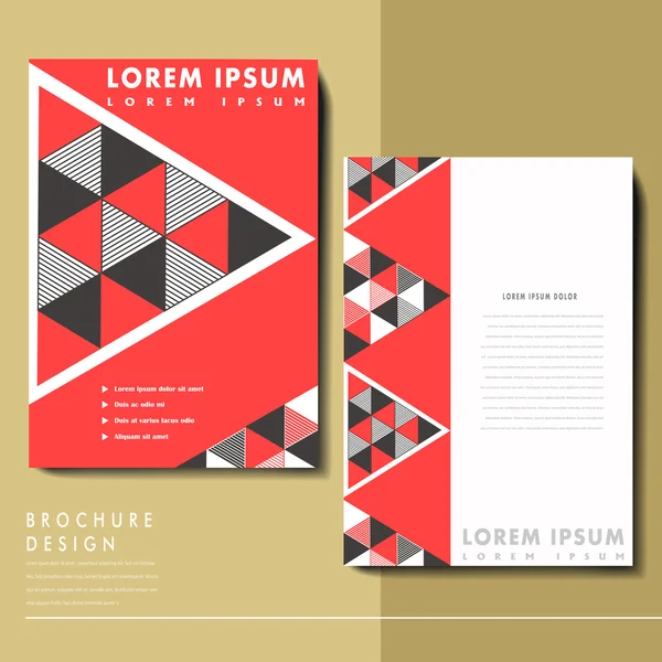 Abstrakt moderna geometriska brochur — Stock vektor