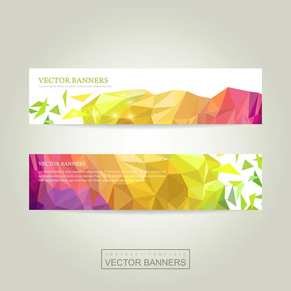 Abstract colorful geometric background banner — Stock Vector