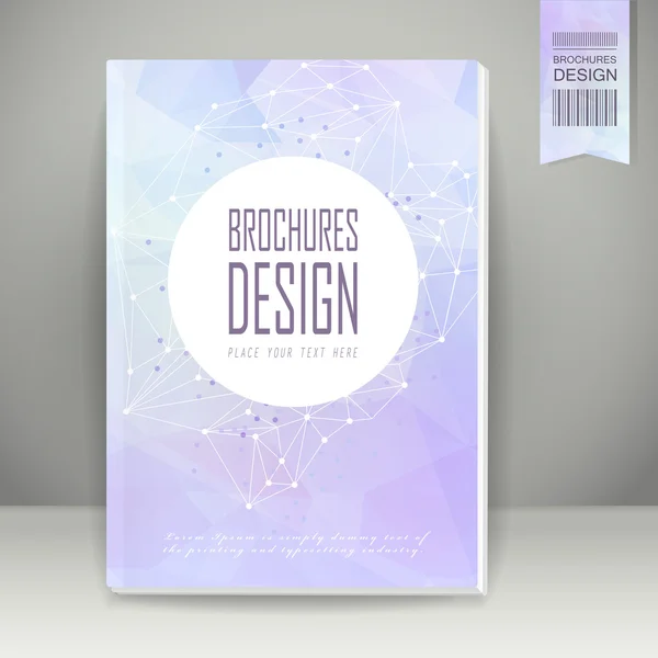 Geometrischer Stil Hintergrund Broschüre Design — Stockvektor