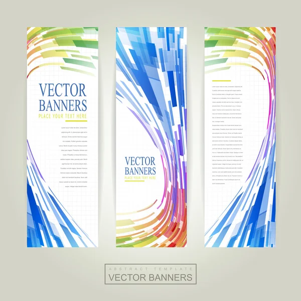 Geometric streamlined background banner — Stock Vector