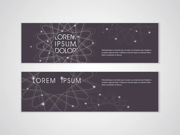 Elegante Blume Form Hintergrund Werbebanner — Stockvektor