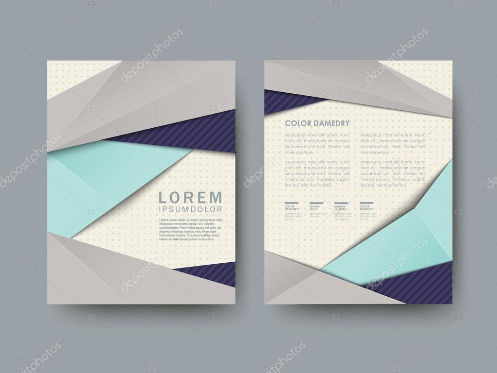 modern abstract poster template set 