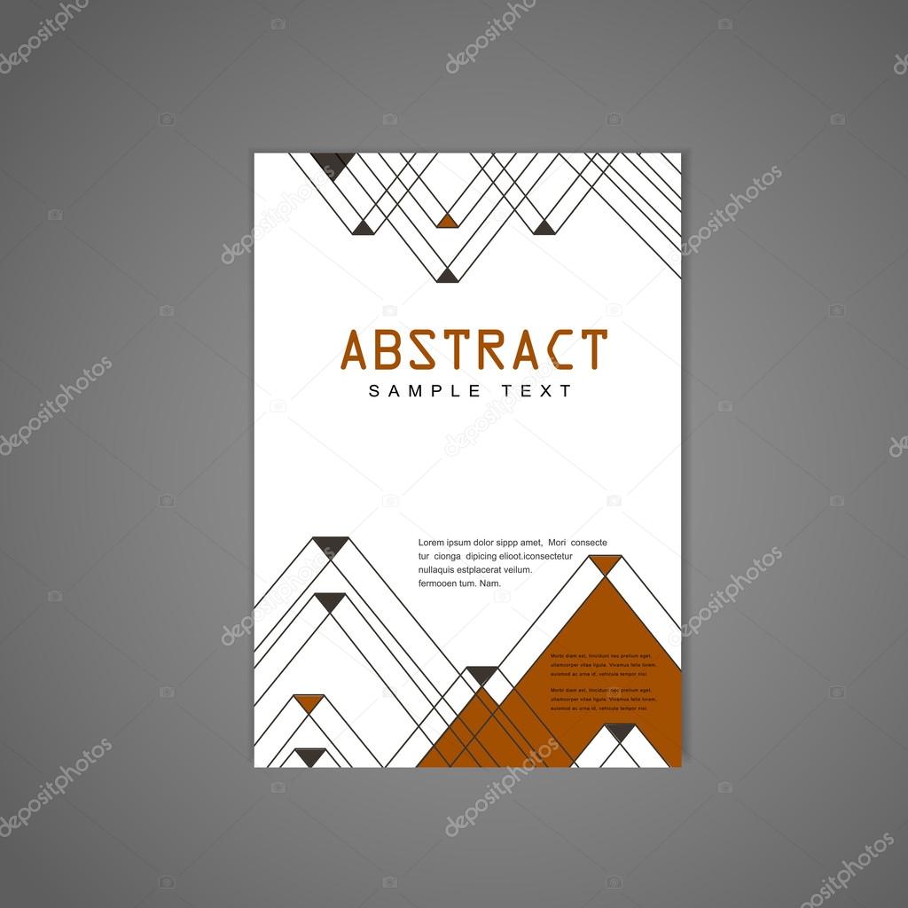 modern triangle pattern background poster 