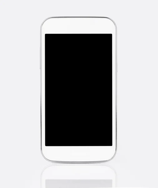 Foto de teléfono inteligente con pantalla en blanco — Foto de Stock