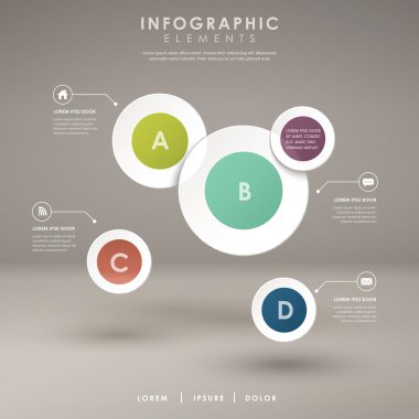 soyut kağıt modern pasta grafiği Infographic 